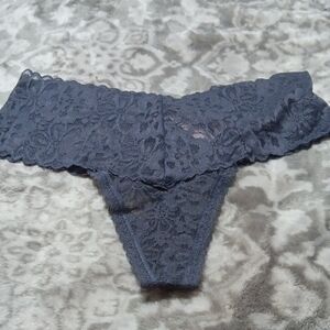 Victoria's Secret Blue Lace Thong